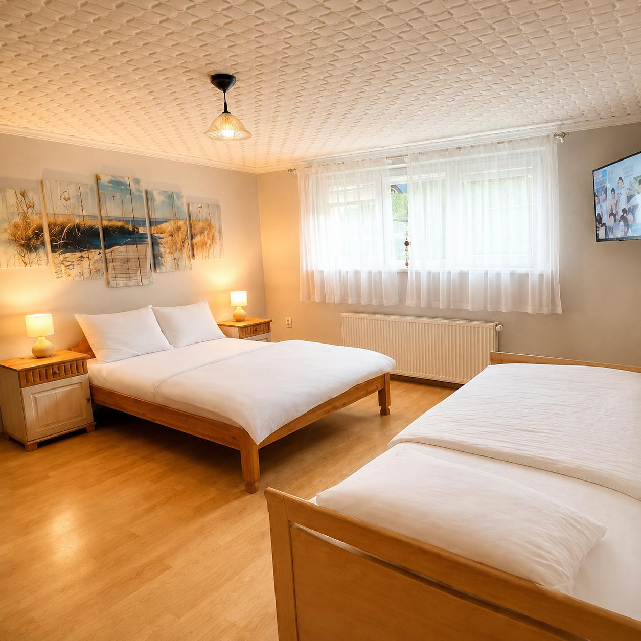 Geräumiges Familienzimmer in der Pension Cicha 11